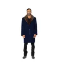Fabric Jacket  With Cotton Lining and Mink Fur - 0101