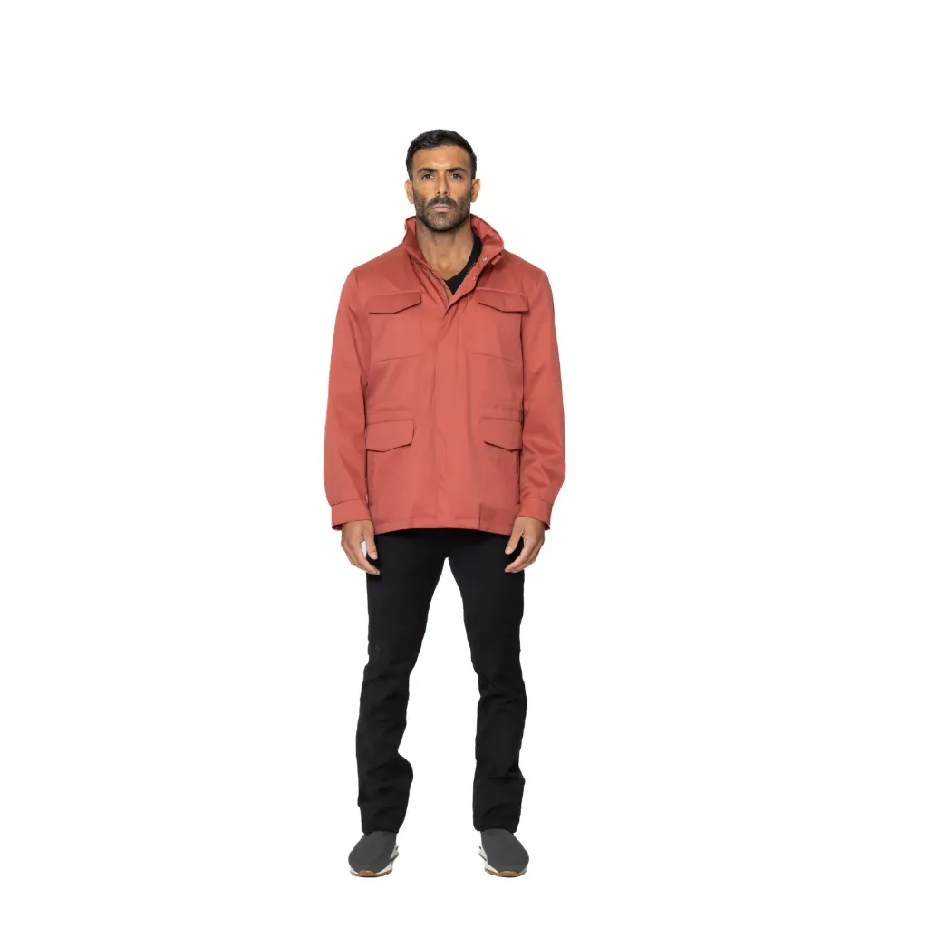 Raincoat Jacket With Cotton Lining - 029