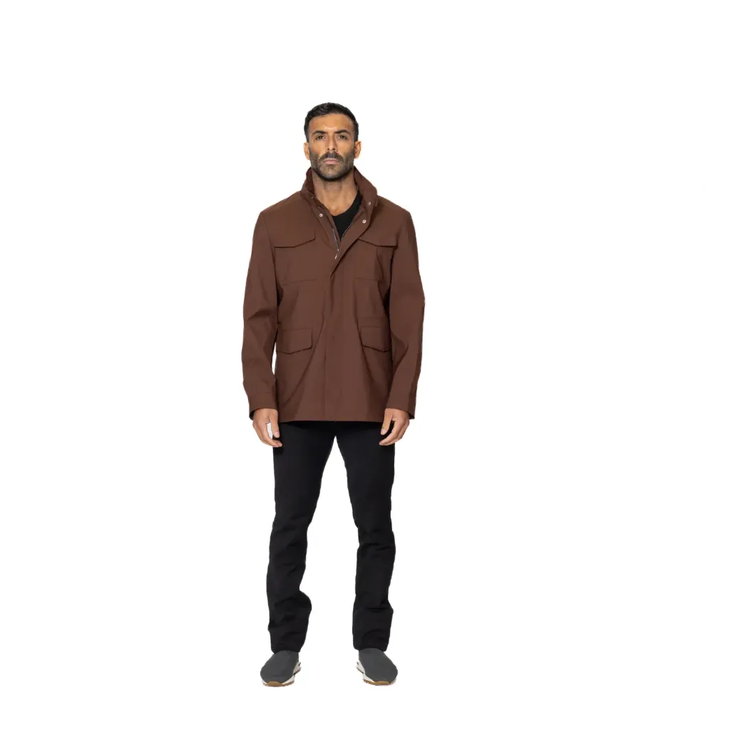 Raincoat Jacket With Cotton Lining - 029