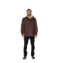 Suede Lamb  Jacket with Fabric And Cotton Lining - 015